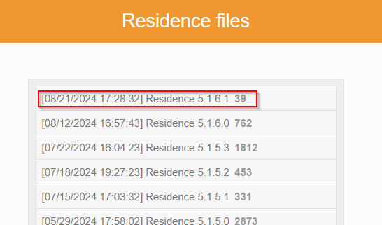 Residence下載連結